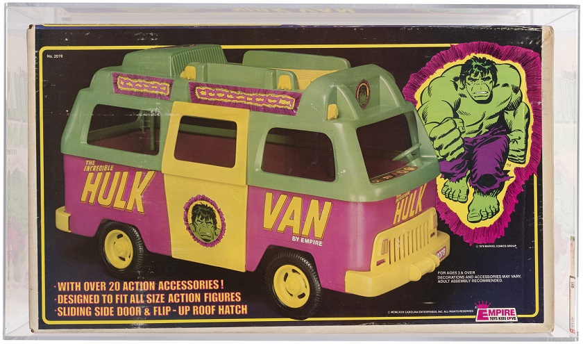 Hake’s action figures Incredible Hulk van