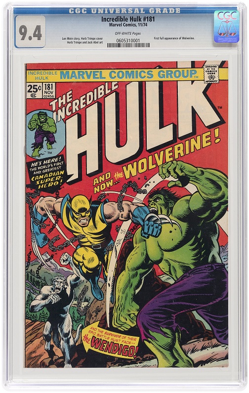 Hake’s comics Incredible Hulk #181