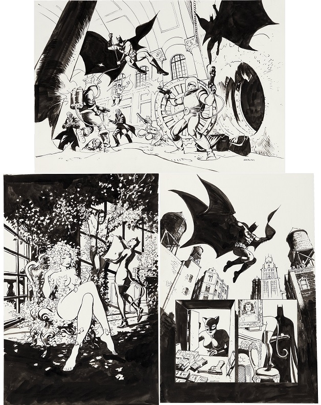 Heritage comic art auction Enrico Marini’s Batman The Long Halloween – The Last Halloween #6 page