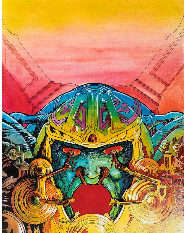 Heritage comic art auction Philippe Druillet’s Métal Hurlant #2 cover