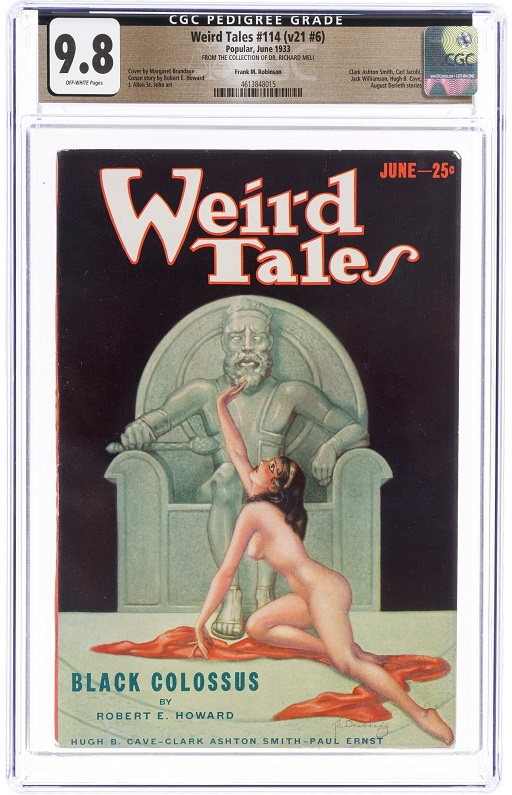 Heritage pulp auction Weird Tales #114