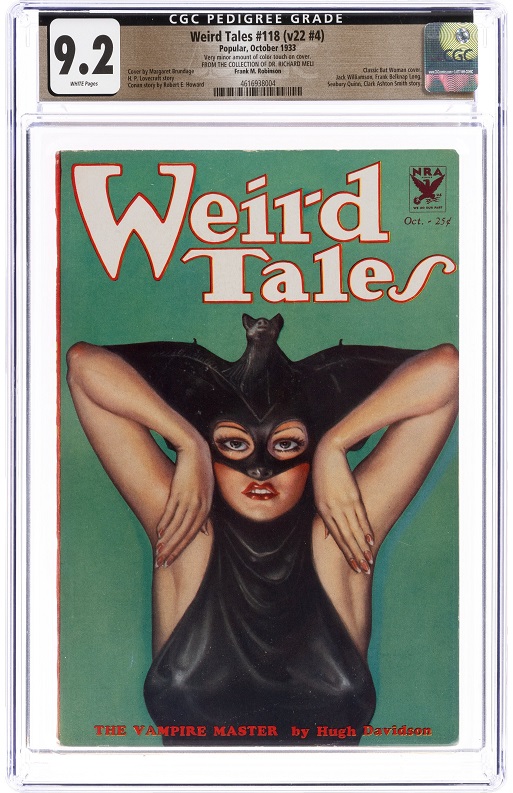 Heritage pulp auction Weird Tales #118