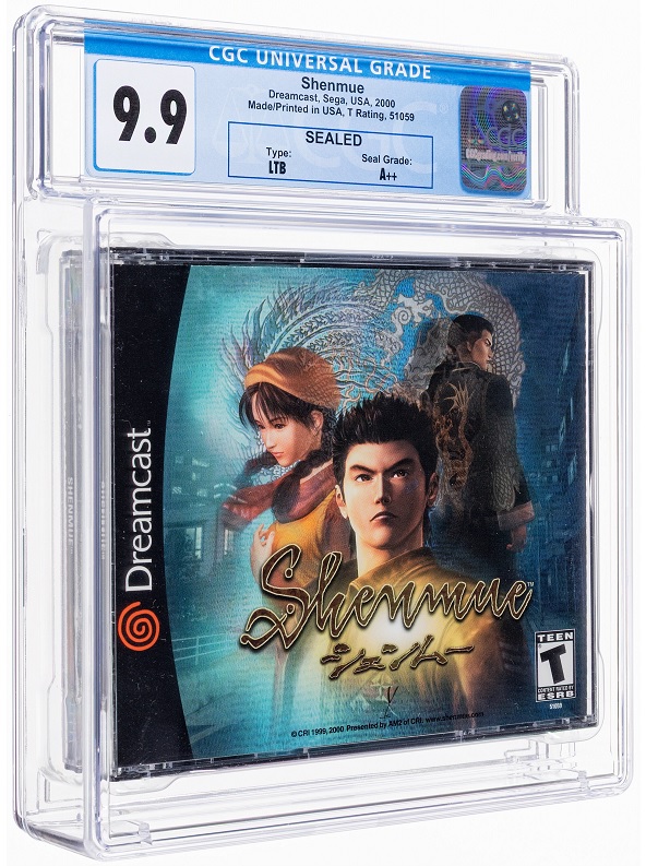 Heritage weekly Shenmue CGC 9.9 for Sega Dreamcast