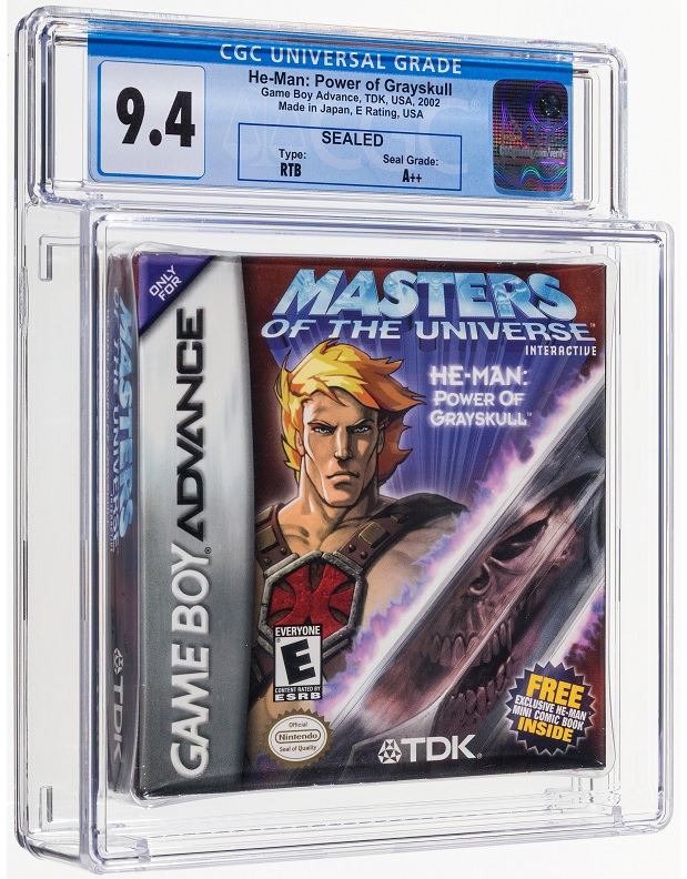 Heritage weekly auction He-Man Power of Grayskull for Game Boy Advance