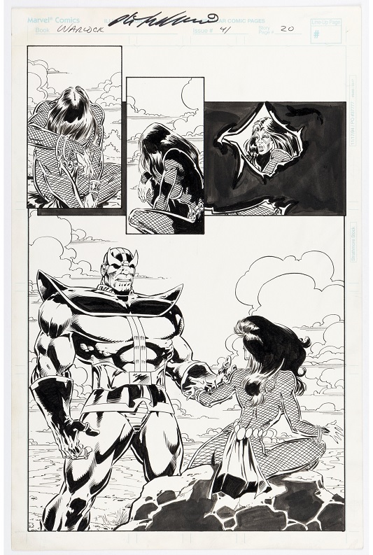 Heritage weekly auction Mike Gustovich and Keith Williams’ Warlock and the Infinity Watch #41 page