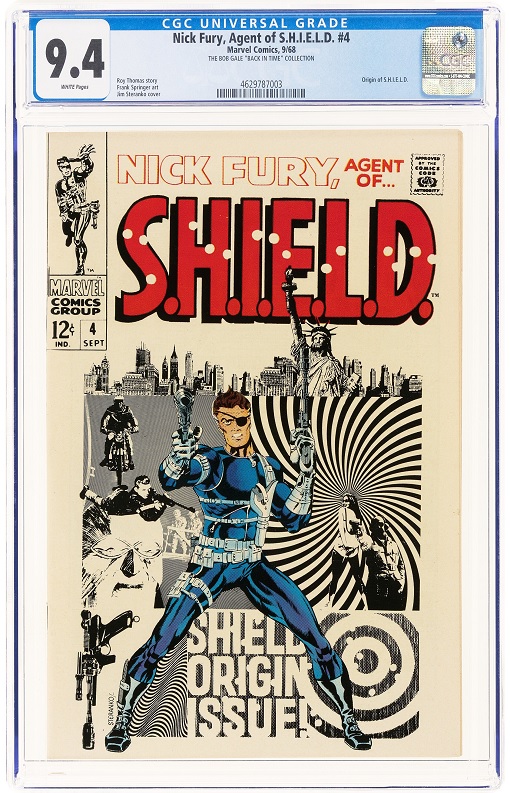 Heritage weekly auction Nick Fury, Agent of SHIELD #4