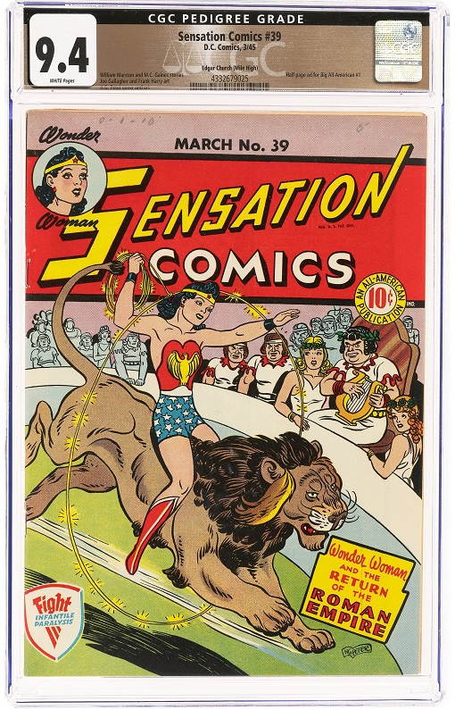 Heritage weekly auction Sensation Comics #39