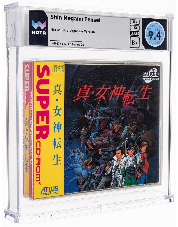 Heritage weekly auction Shin Megami Tensei for PC Engine CD Atlus