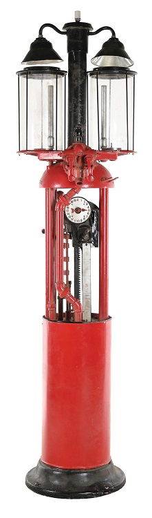 Morphy auction 3 Wayne Model #452 double gas pump