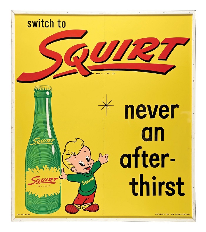 Morphy auction 4 single-sided tin sign