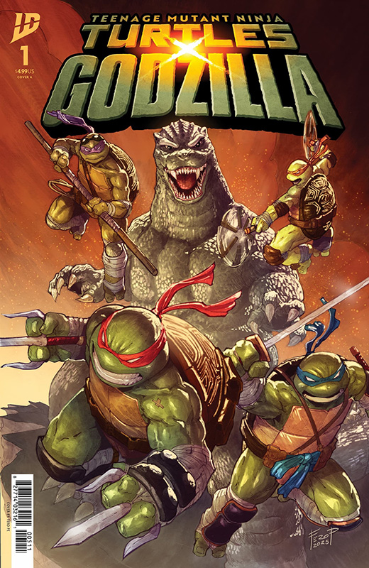 Teenage Mutant Ninja Turtles x Godzilla #1 cover A by Fero Pe