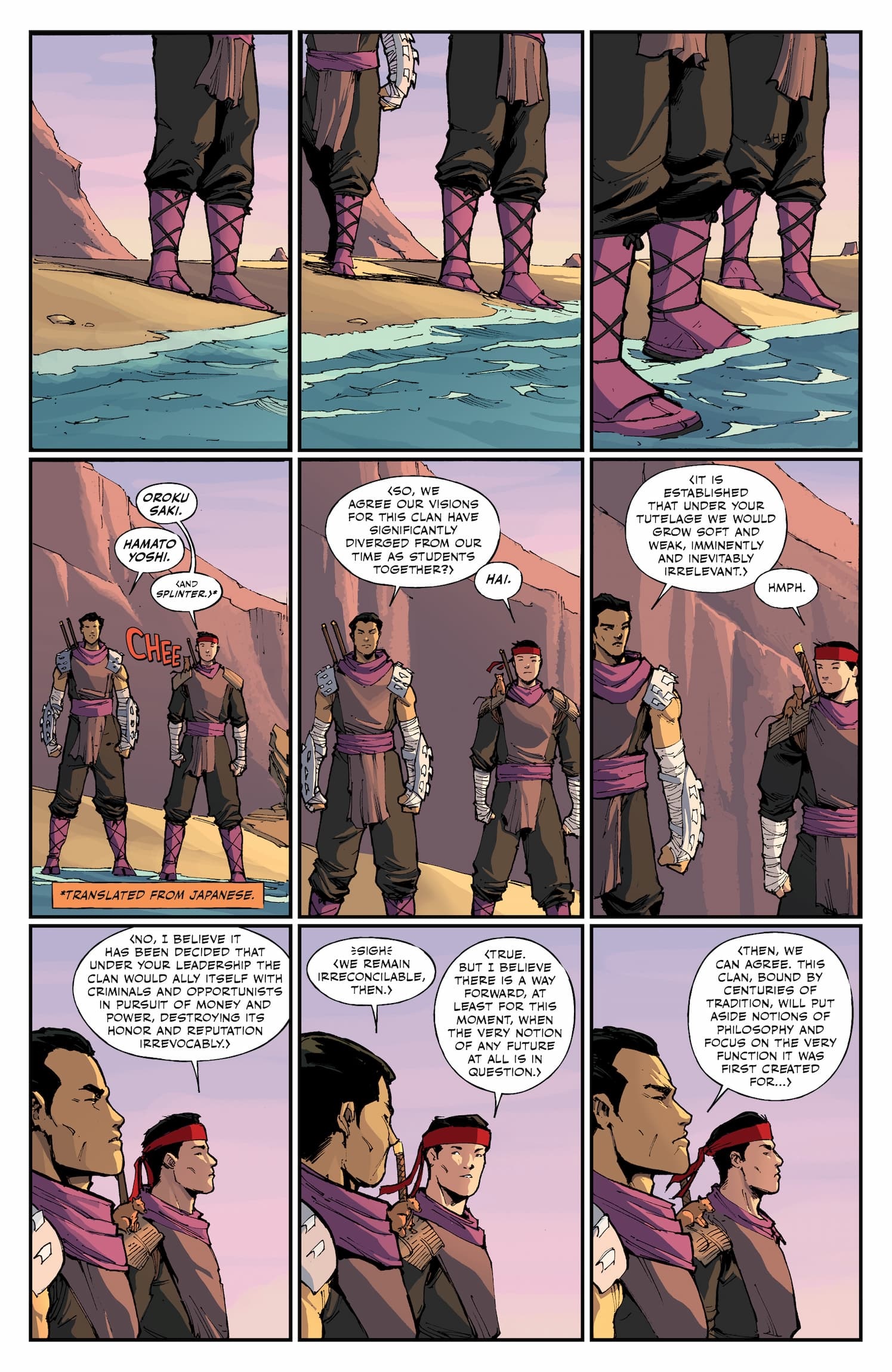 Teenage Mutant Ninja Turtles x Godzilla #1 preview art 1