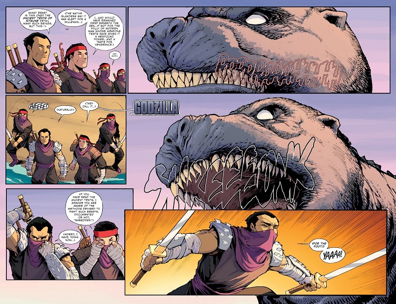 Teenage Mutant Ninja Turtles x Godzilla #1 preview art 3