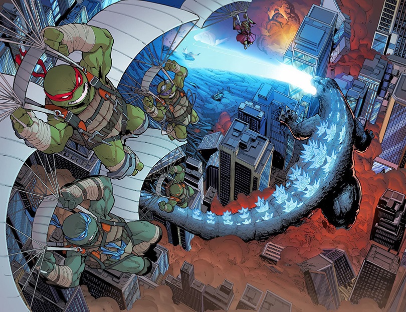 Teenage Mutant Ninja Turtles x Godzilla #1 preview art 4