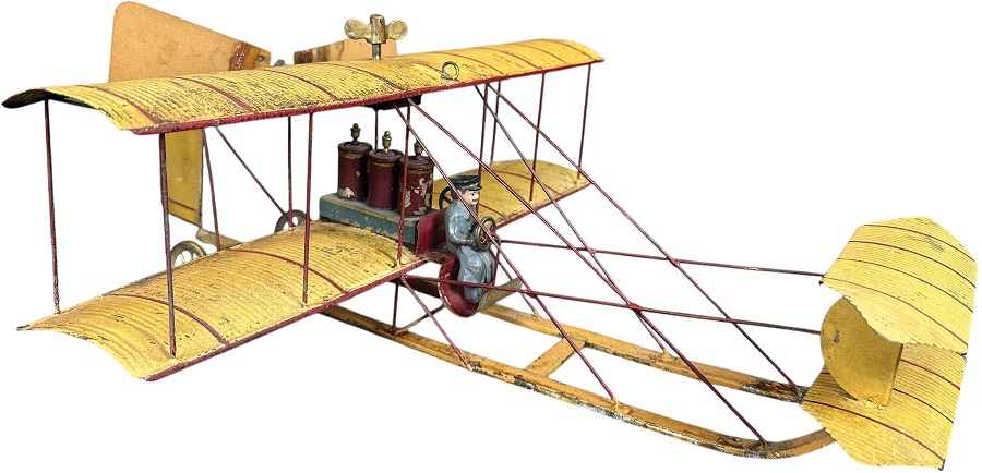 Bertoia auction Mohr & Krauss bi-wing airplane