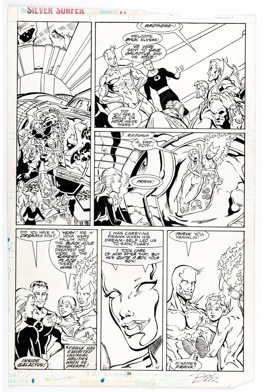 Heritage weekly auction Ron Lim and Joe Rubinstein’s Silver Surfer #17 page 21