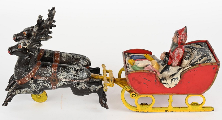 Milestone auction – Santa Claus Sleigh cast iron mechanical bank