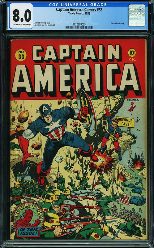 ComicLink Captain America Comics #33