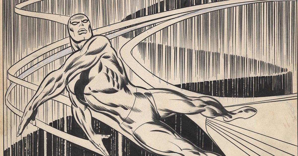 Silver Surfer #1 Page 1 Title Splash in ComicLink Auction