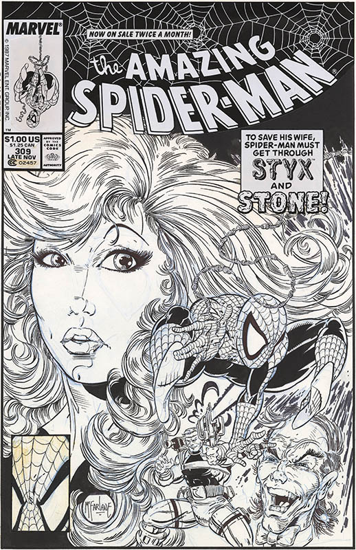 ComicLink Todd McFarlane Amazing Spider-Man #309 cover