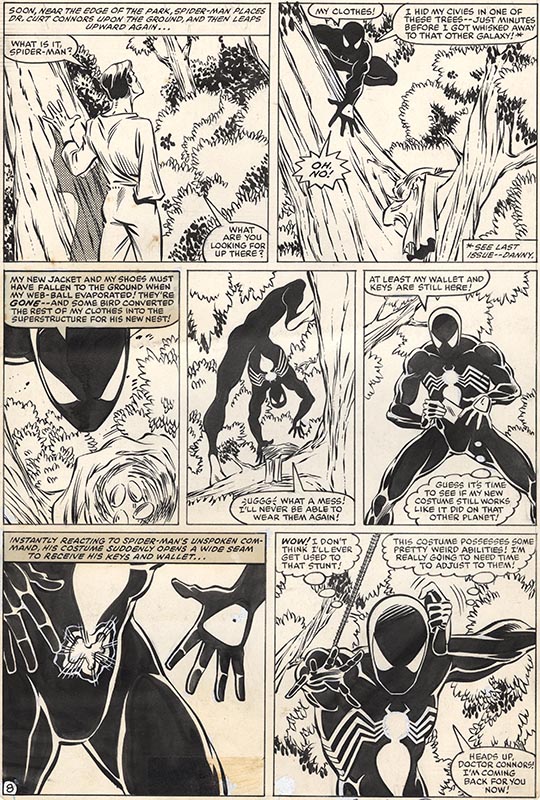 Comics & Art sales of 2025 Amazing Spider-Man #252 page 8 sold for $130,000 at ComicLink