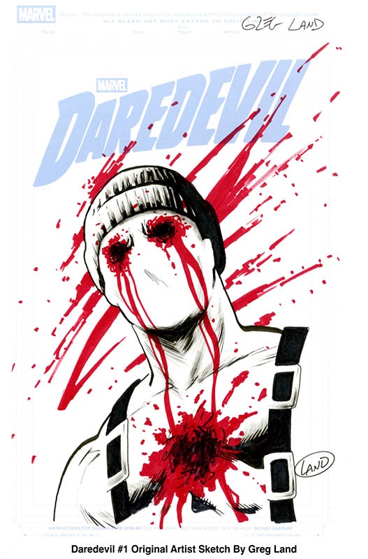 Daredevil #1 cover by Greg Land
