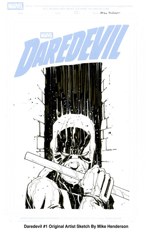 Daredevil #1 cover by Mike Henderson