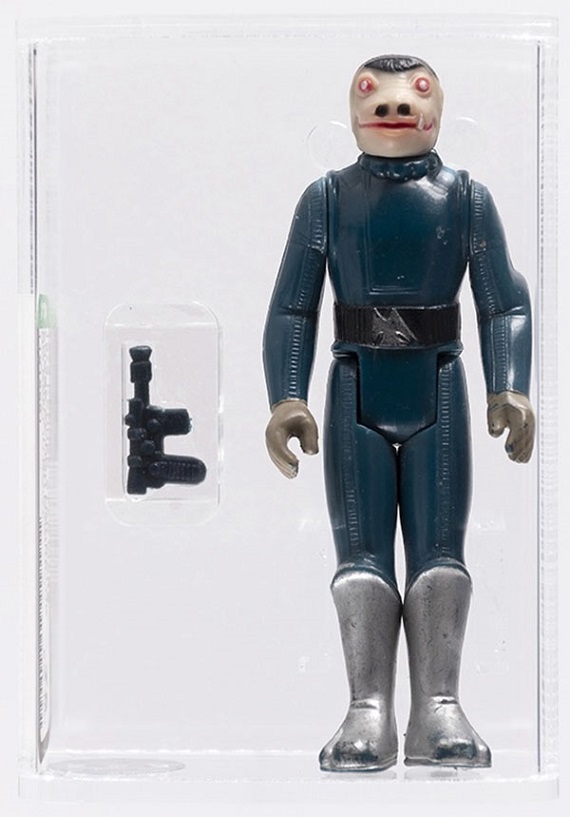 Hake’s auction Snaggletooth (blue, no dent in boot)