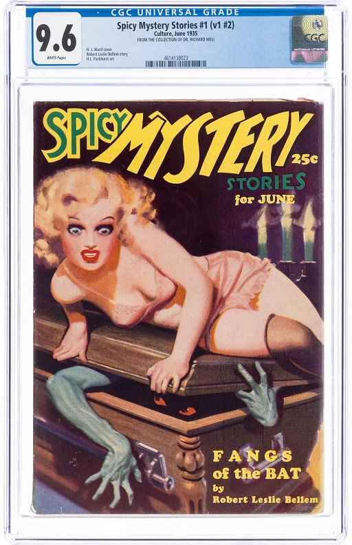 Heritage pulp auction Spicy Mystery Stories #1
