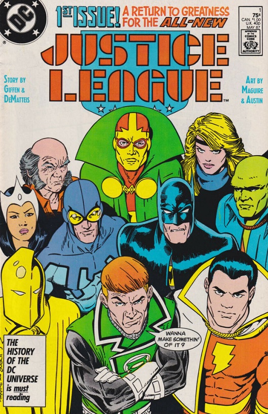 Martian Manhunter with the Justice League