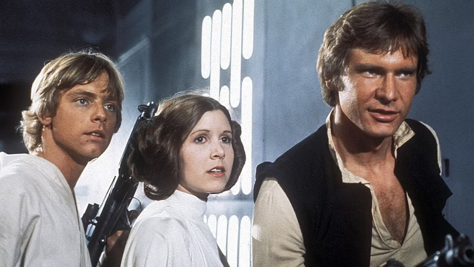 Star Wars A New Hope – Mark Hamill, Carrie Fisher, Harrison Ford