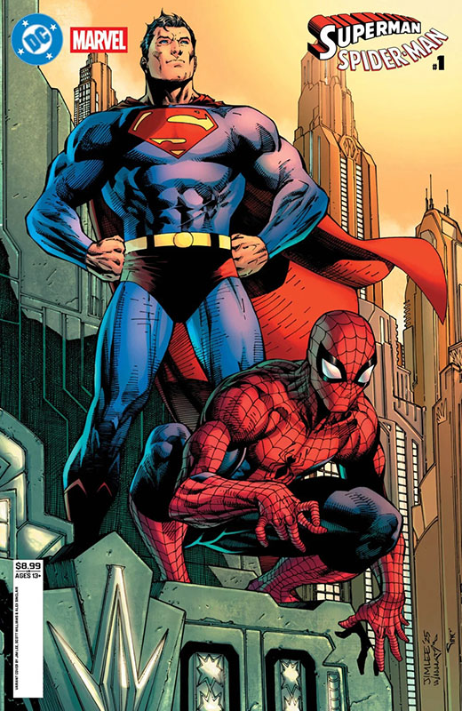 Superman-Spider-Man #1 cover by Jim Lee, Scott Williams and Alex Sinclair