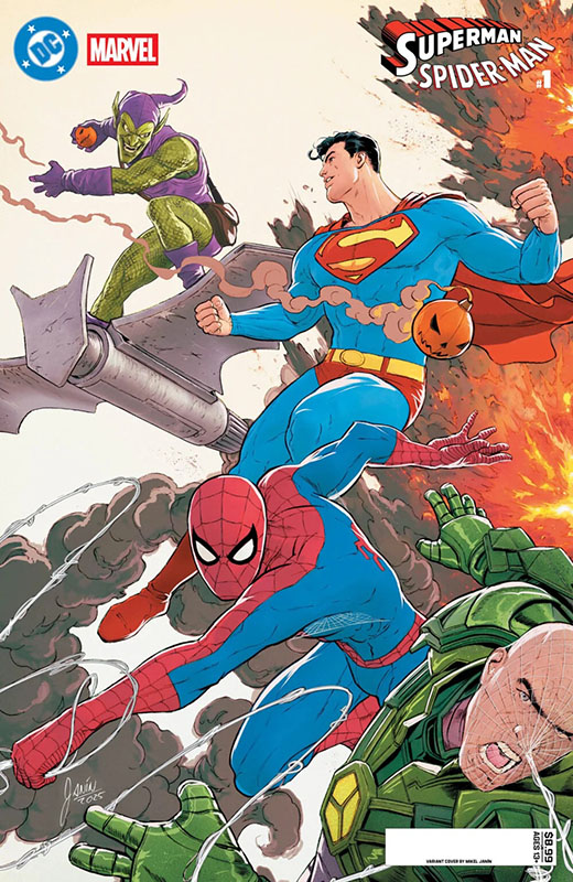 Superman-Spider-Man #1 cover by Mikel Janín