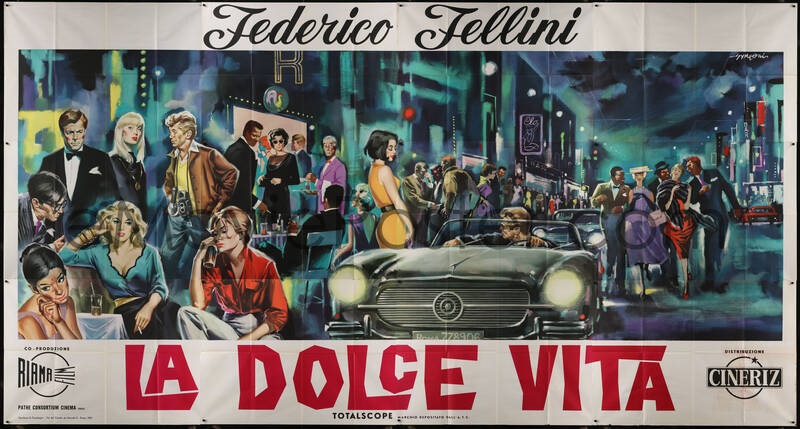 eMoviePoster Italian La Dolce Vita poster