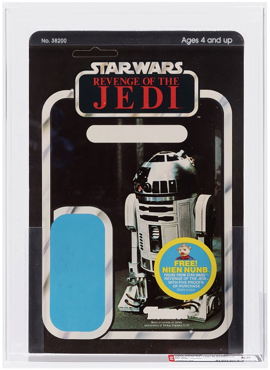 Hake’s auction Revenge of the Jedi R2-D2 proof card