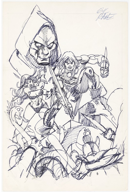 Heritage weekly auction Gil Kane’s Savage Sword of Conan #29 inside cover