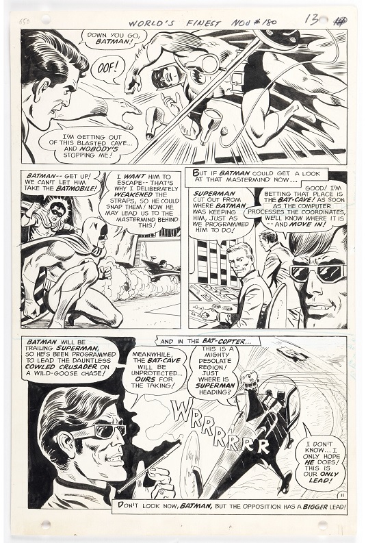 Heritage weekly auction World’s Finest Comics #180 story page