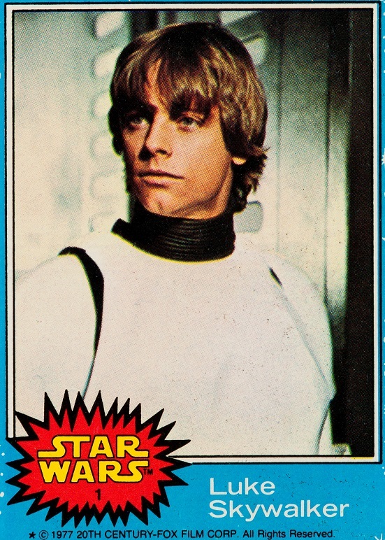 Inside the Guide Star Wars trading cards Series 1 Luke Skywalker