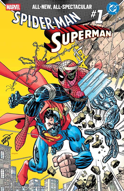 Spider-Man – Superman #1 cover by Erik Larsen