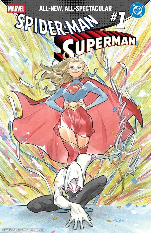 Spider-Man – Superman #1 cover by Peach Momoko