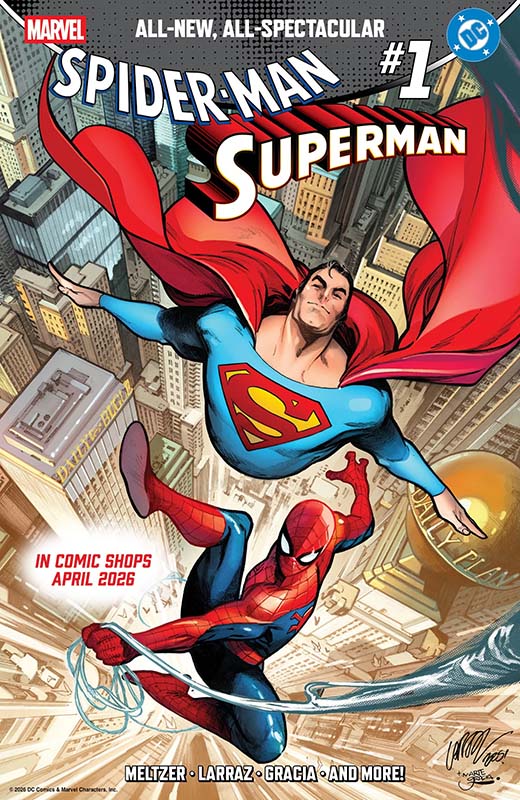 Spider-Man – Superman #1 cover by Pepe Larraz