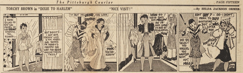 Jackie Ormes’ Torchy Brown in Dixie to Harlem comic strip