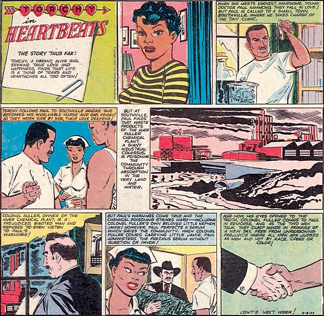 Jackie Ormes’ Torchy in Heartbeats comic strip
