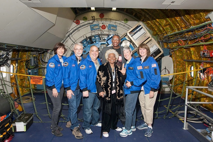 Nichelle Nichols and the Airborne Astronomy Ambassadors (NASA photo)