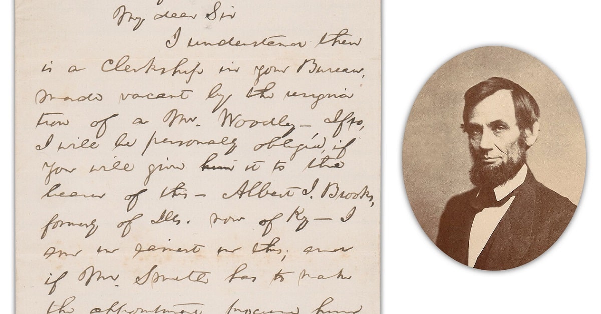 Lincoln, Washington Signatures in University Archives Auction