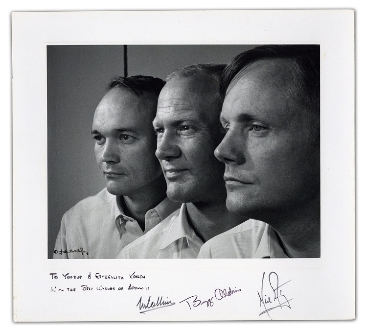 University Archives auction Apollo 11 signatures