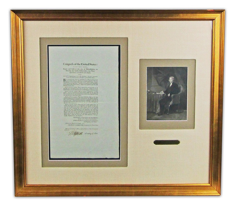 University Archives auction Thomas Jefferson