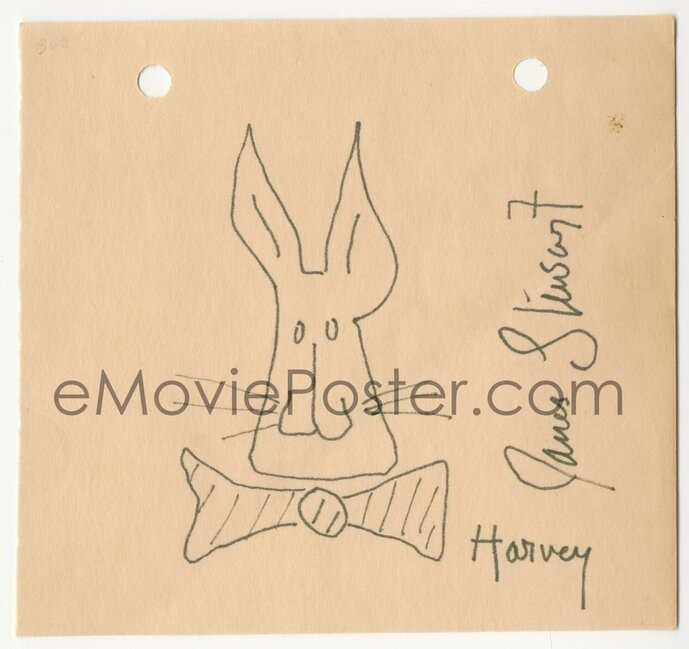 eMoviePoster auction James Stewart signed album page