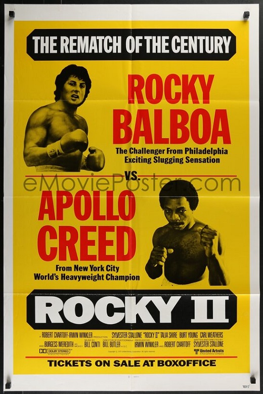 eMoviePoster auction Rocky II one-sheet