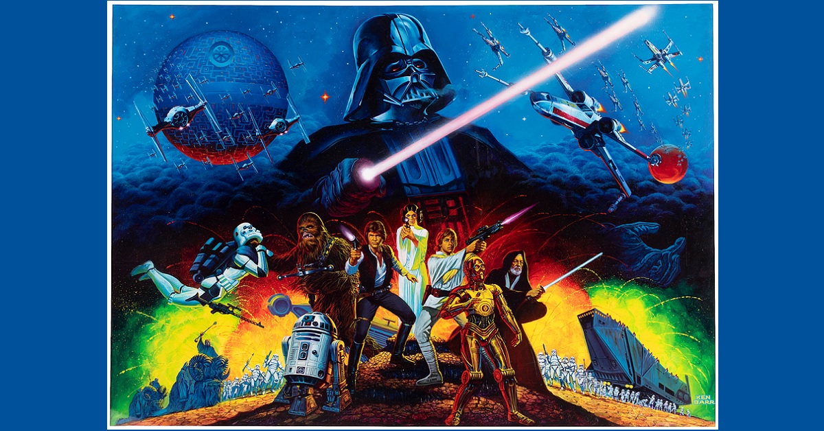 Hake’s Auction Opens with Vibrant Topps Star Wars Trading Card Art